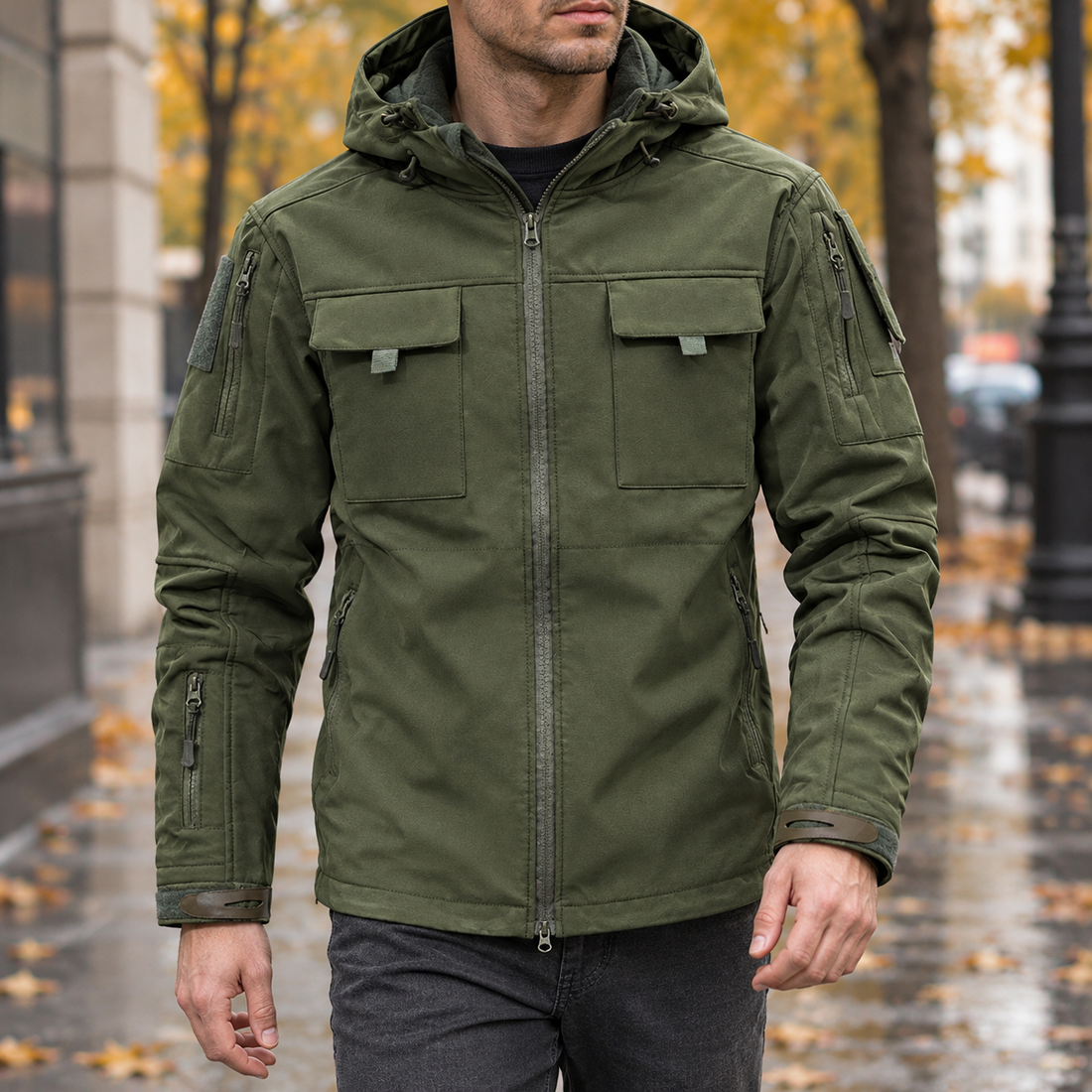Luca Tactical Jacket - Army Green