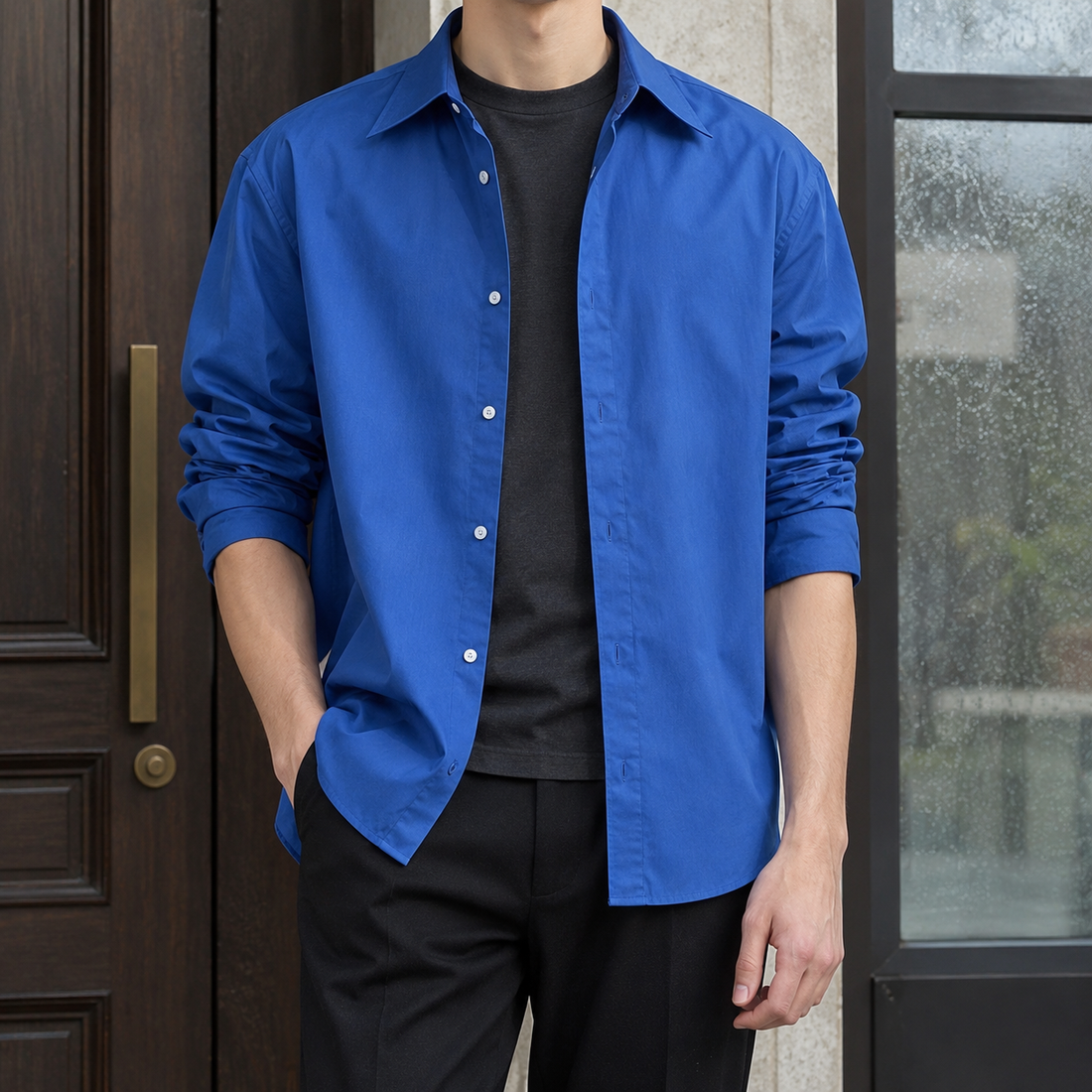 Aurelien Relaxed Shirt - Blue