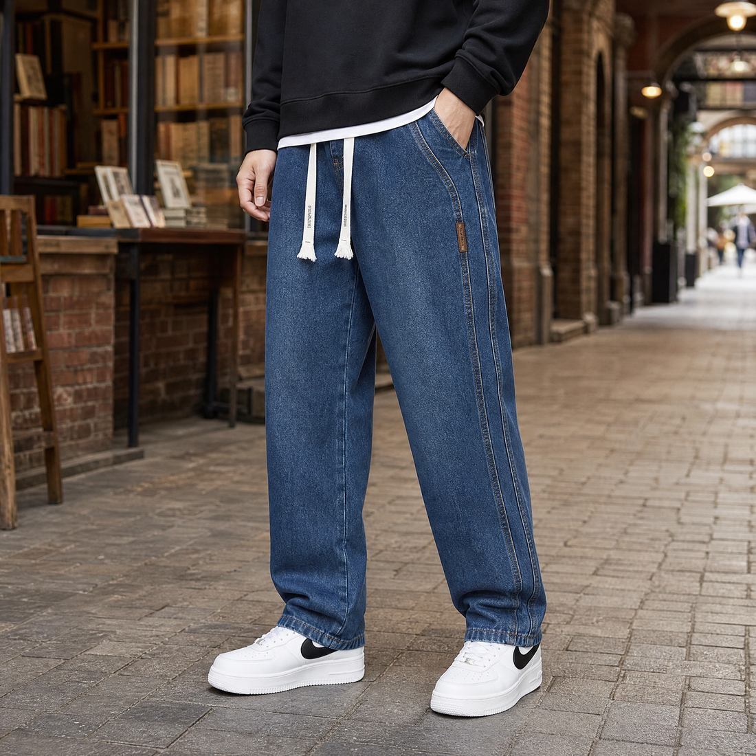 Mason Relaxed Jeans - Dark Blue