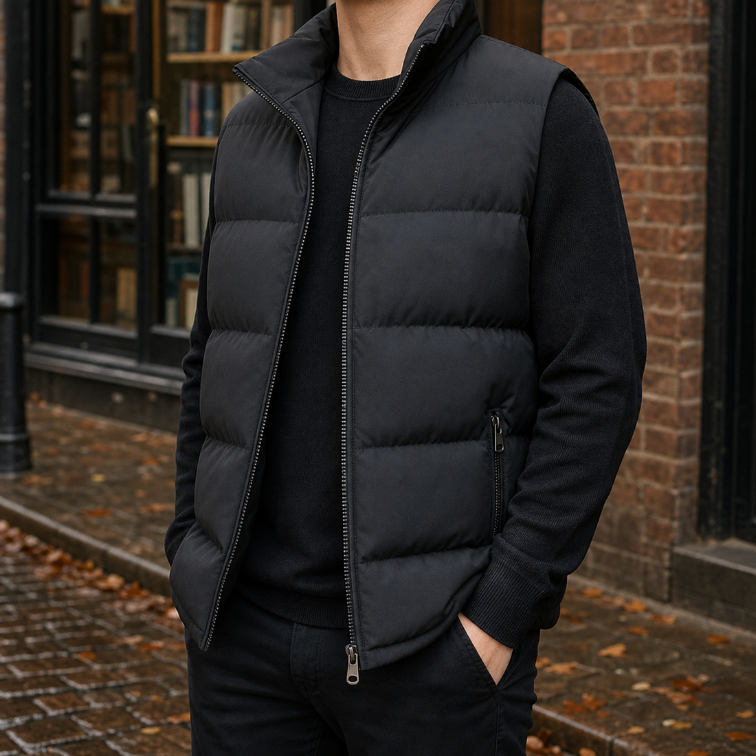 Calvin Puffer Jacket - Black