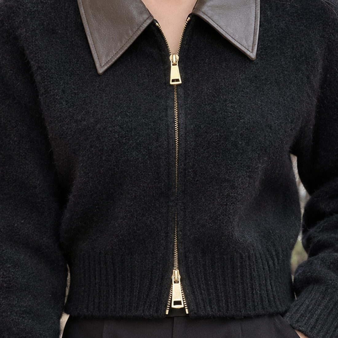 Giulia Collared Sweater - Lead Product Detail