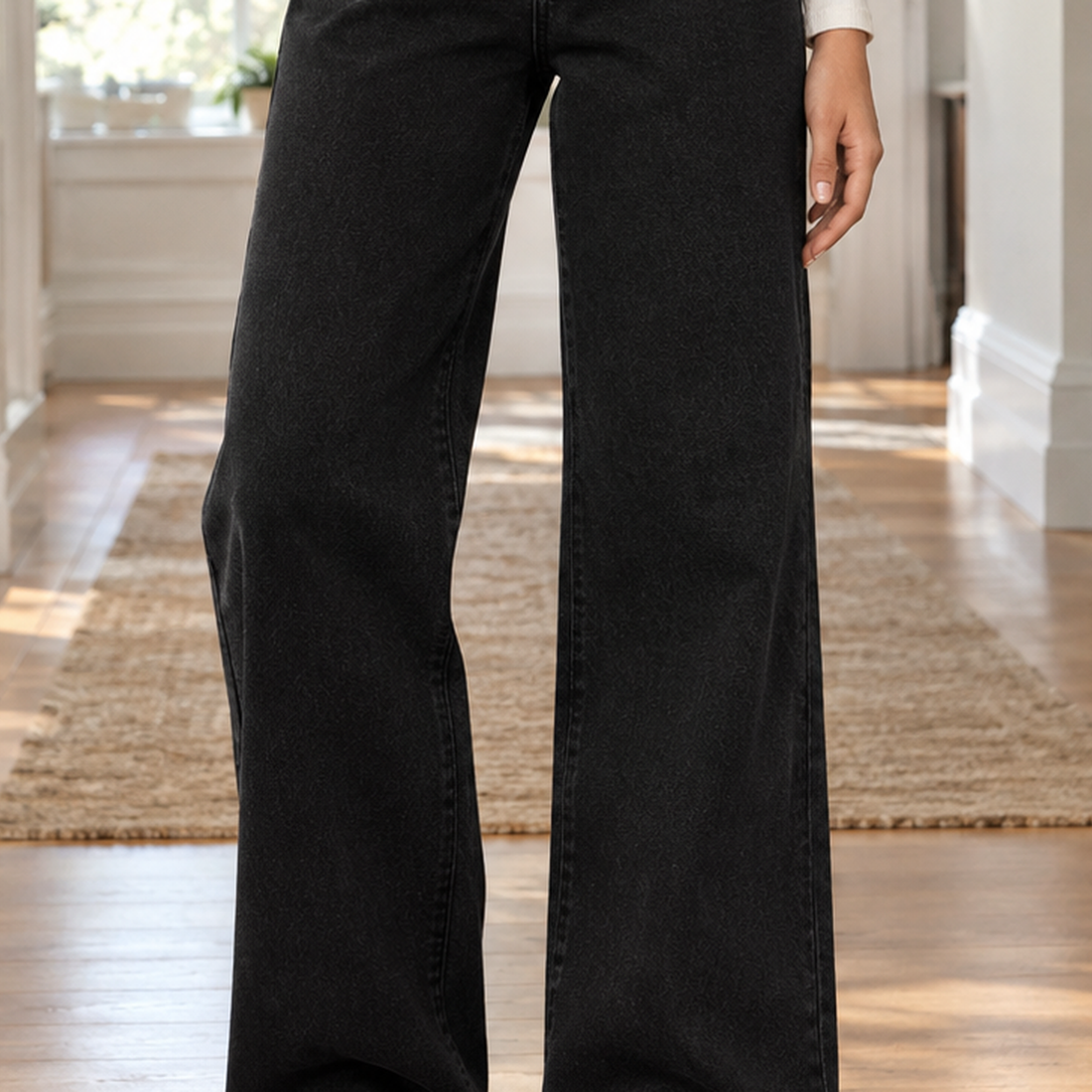 Sofia Wide Leg Jeans - Lead Product Detail