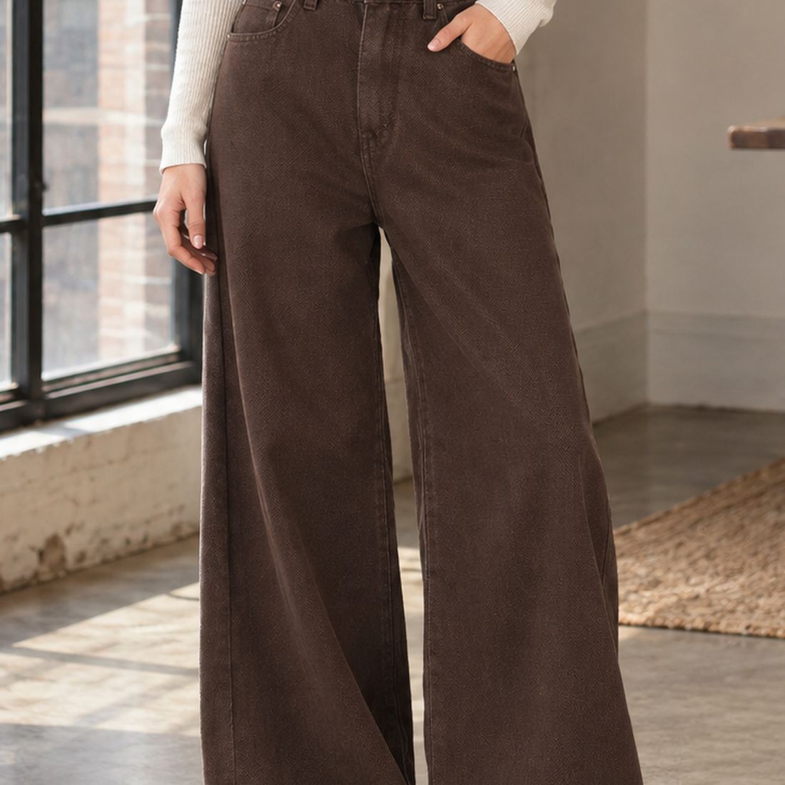 Valentine Wide Leg Pants - Lead Product Detail