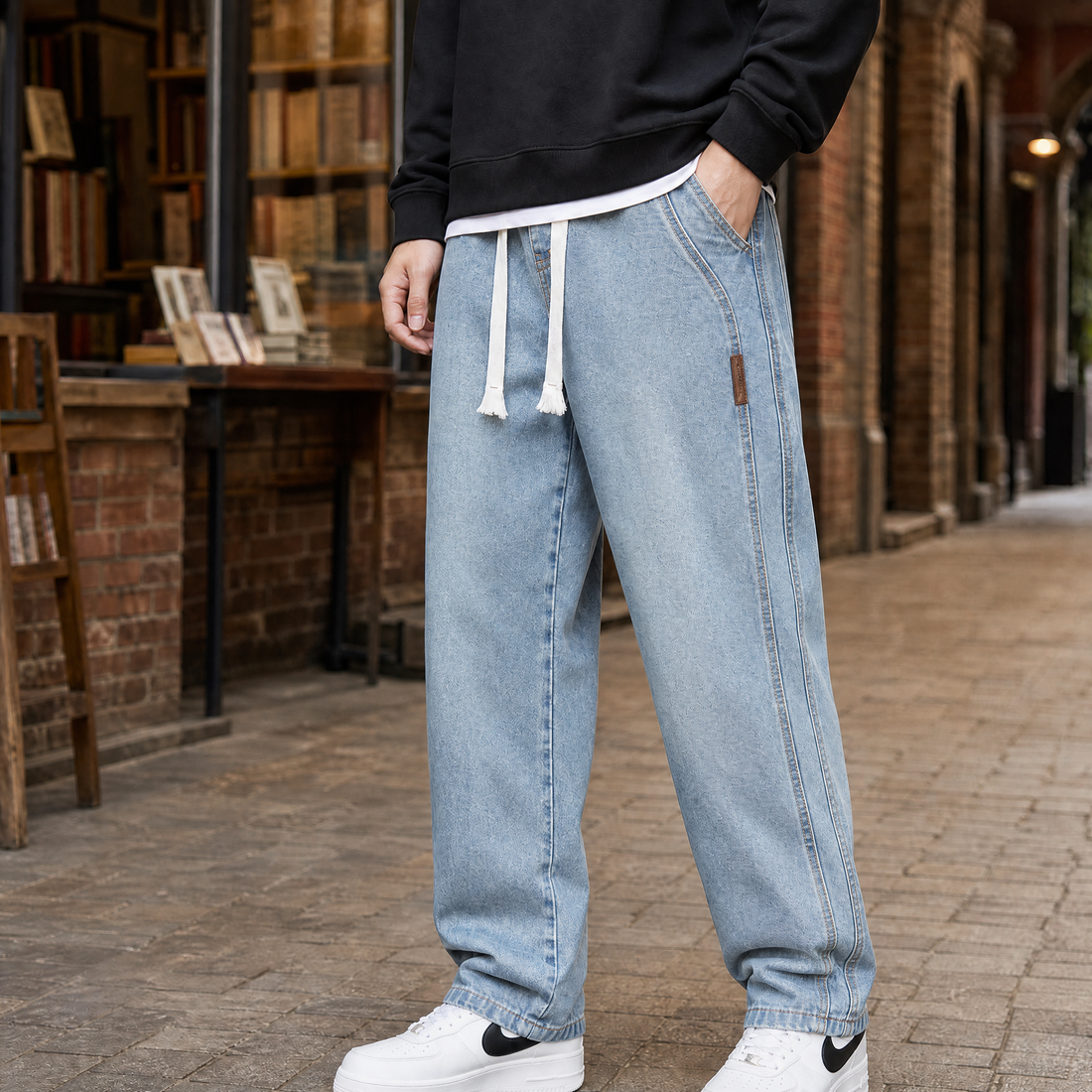 Mason Relaxed Jeans - Retro Blue