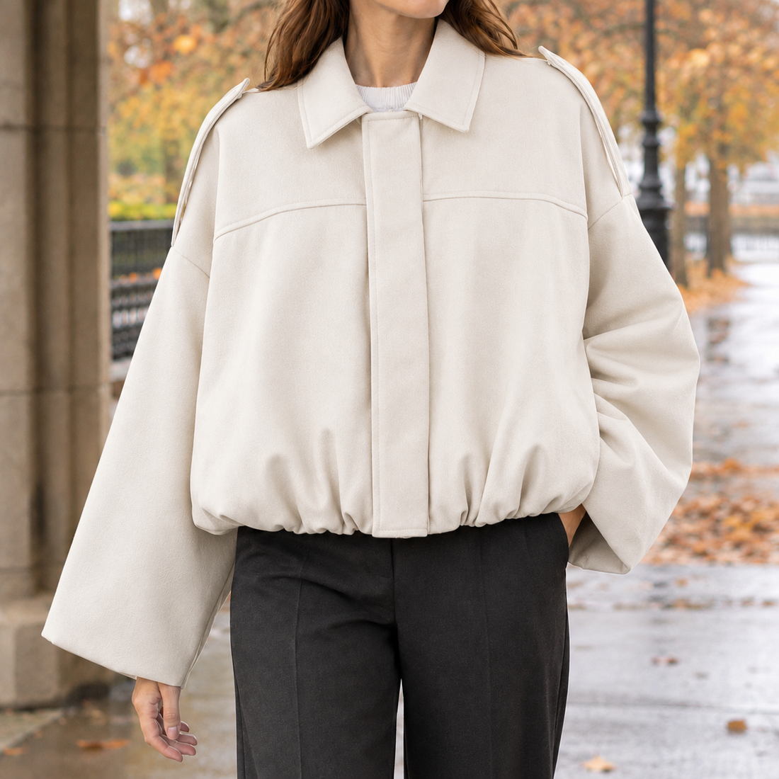 Kiera Batwing Jacket - Off White