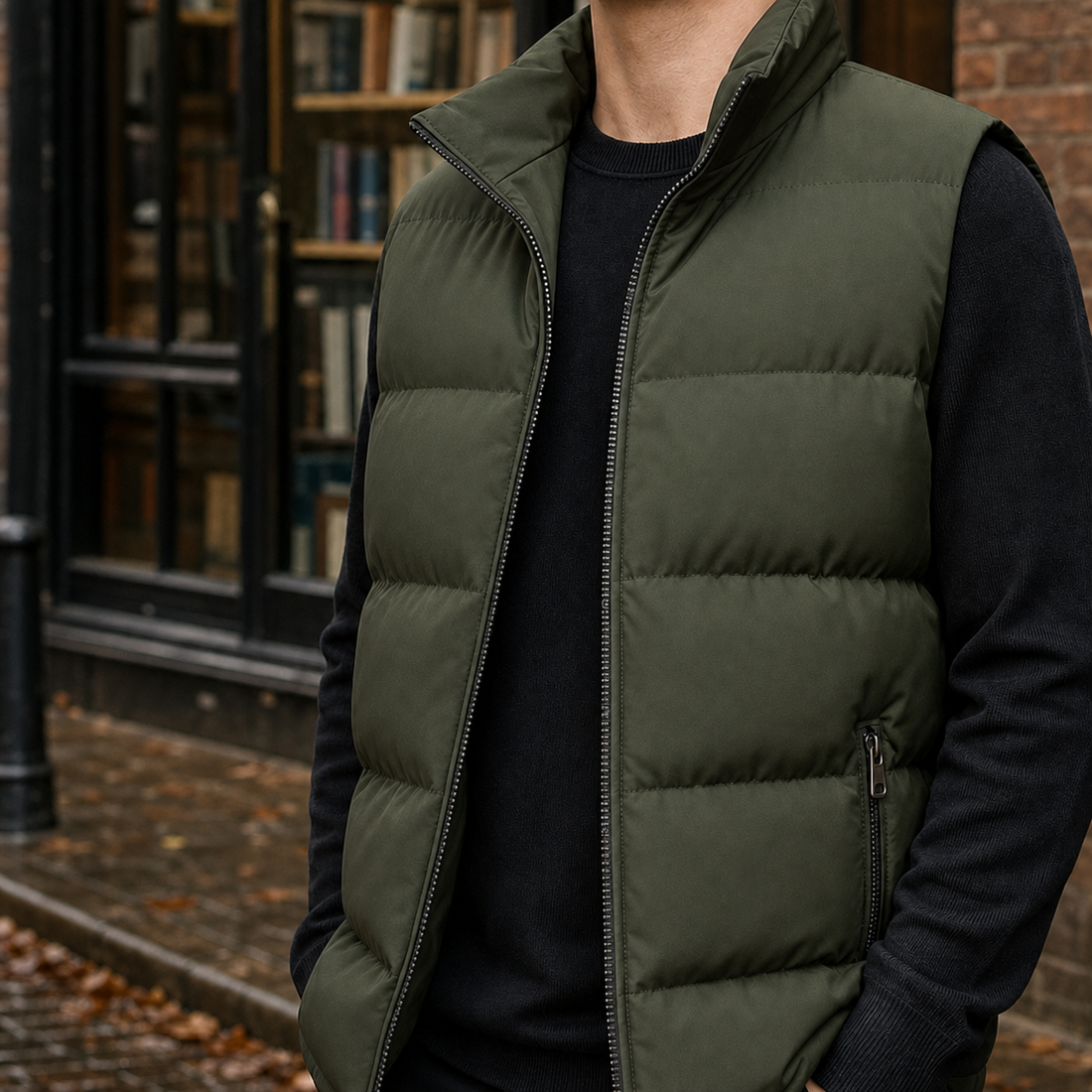 Calvin Puffer Jacket - Army Green