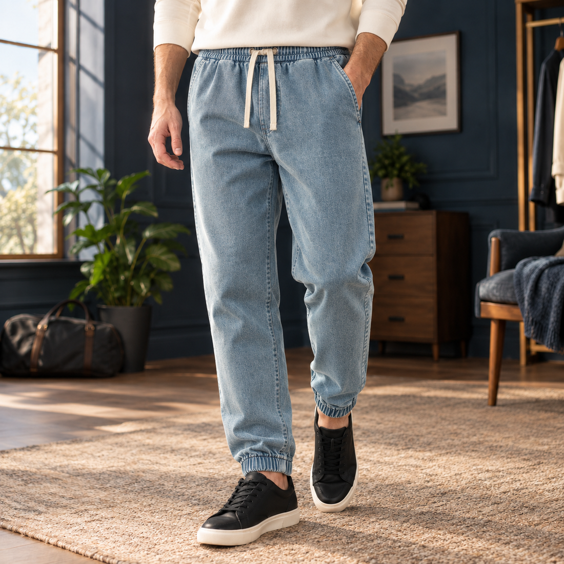 Edric Tapered Jeans - Light Blue