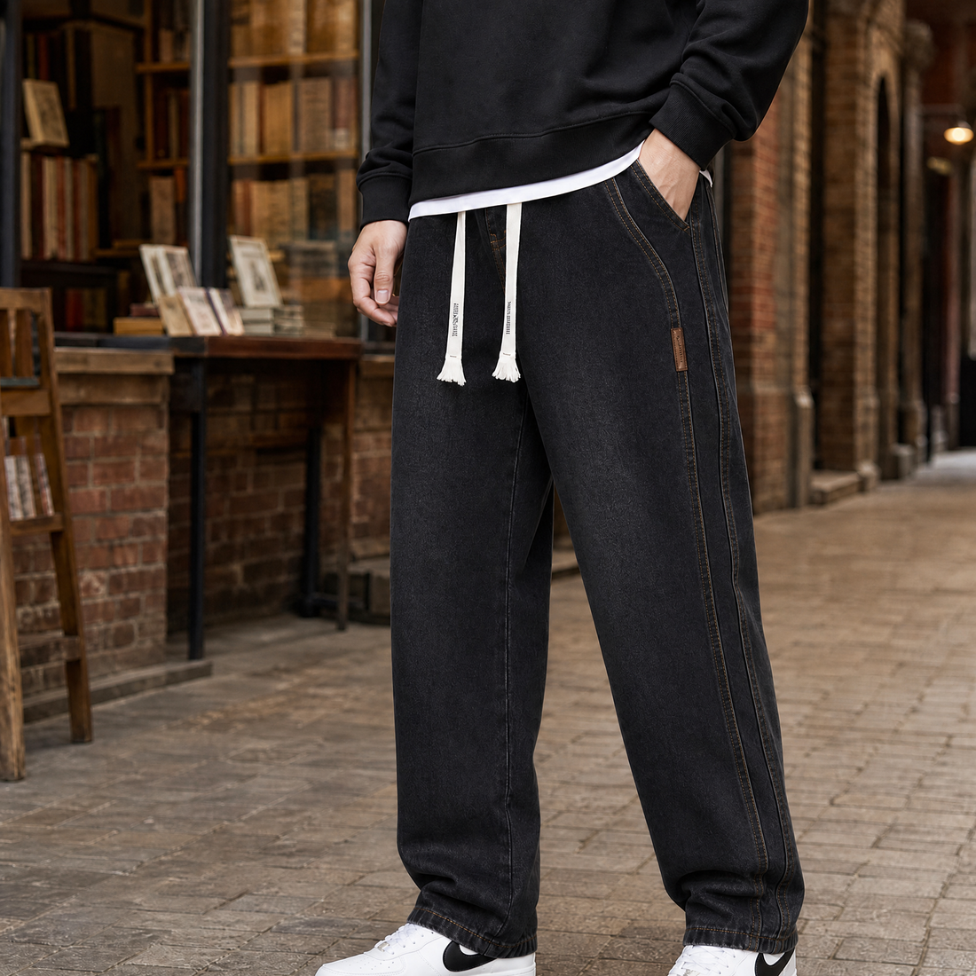 Mason Relaxed Jeans - Black