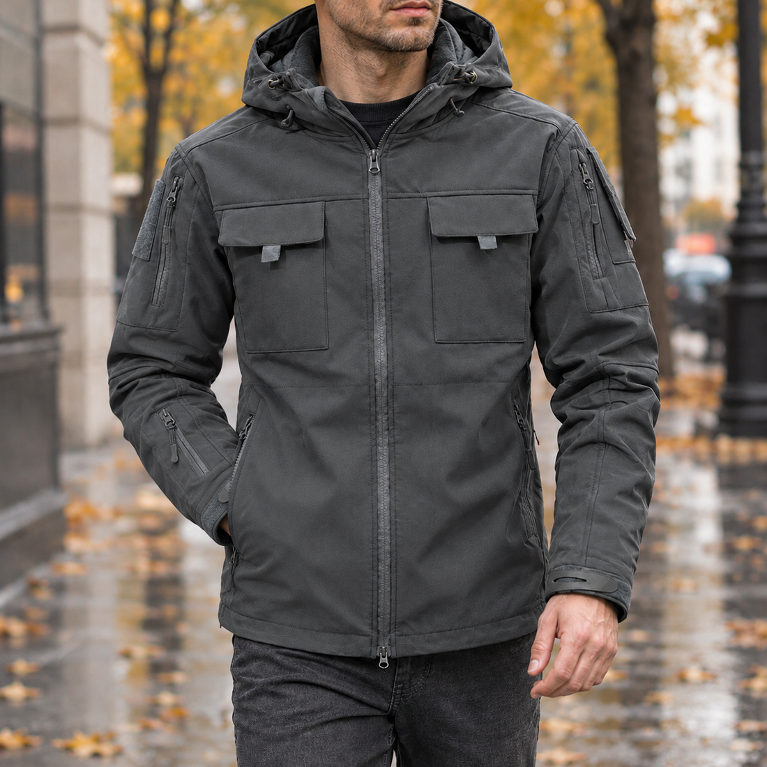 Luca Tactical Jacket - Gray