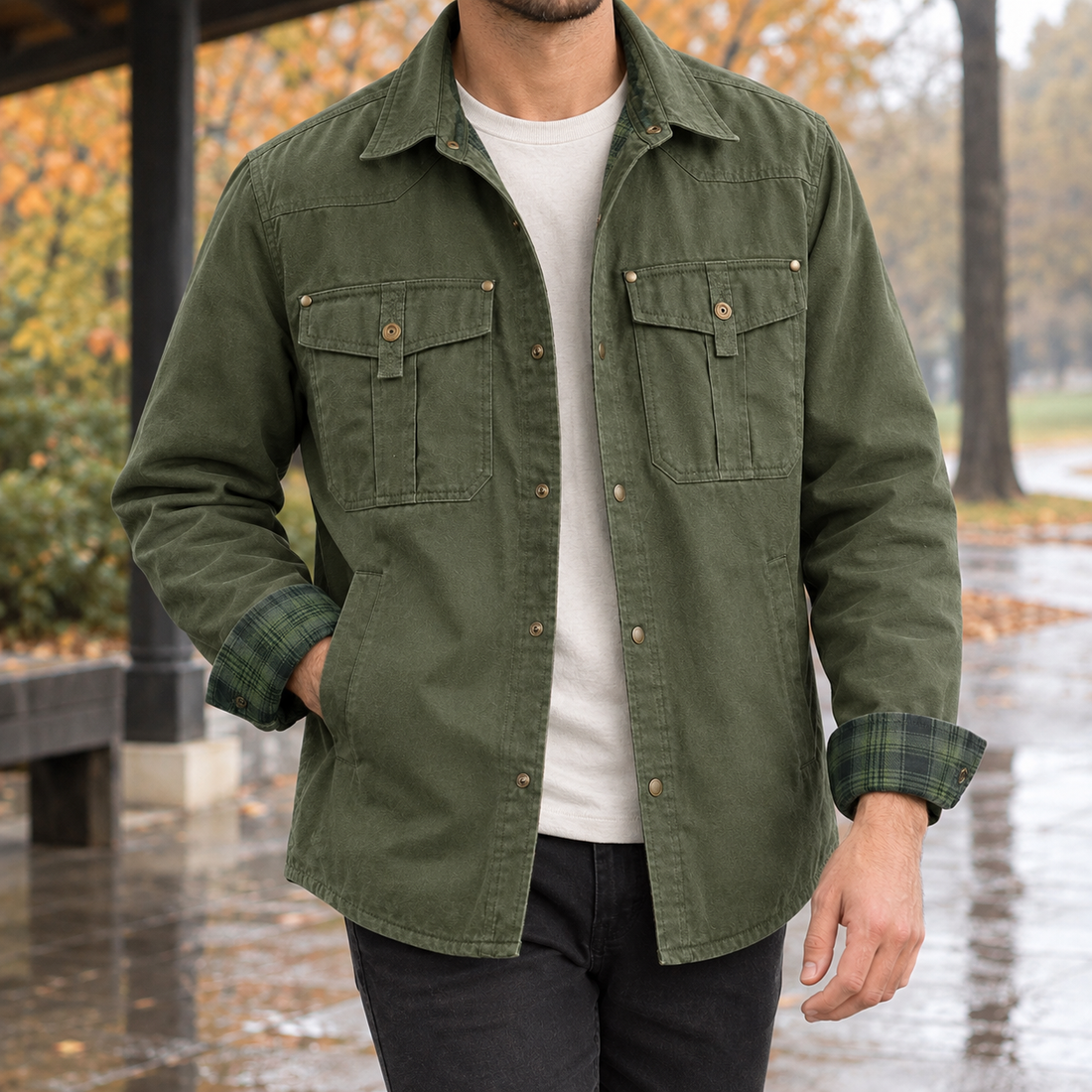 Vaughn Utility Jacket - Green