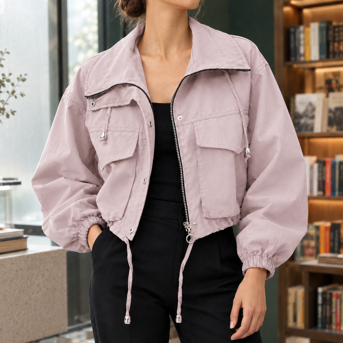 Isabella Utility Jacket - Lotus Root Pink