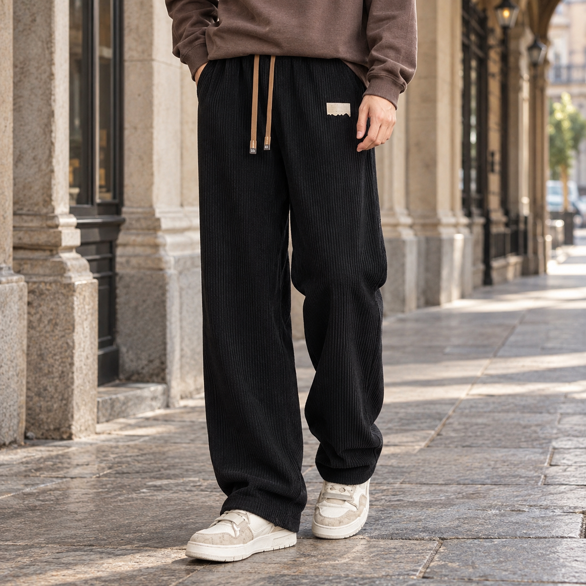 Dario Wide Leg Pants - Black