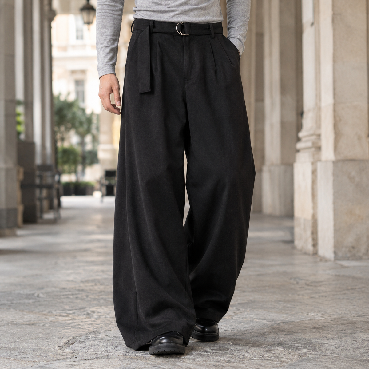 Kit Wide Leg Pants - Black