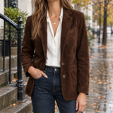 Katherine Suede Jacket - Dark Brown