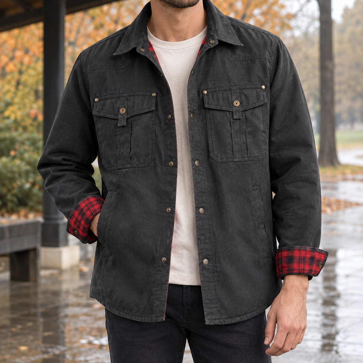 Vaughn Utility Jacket - Black