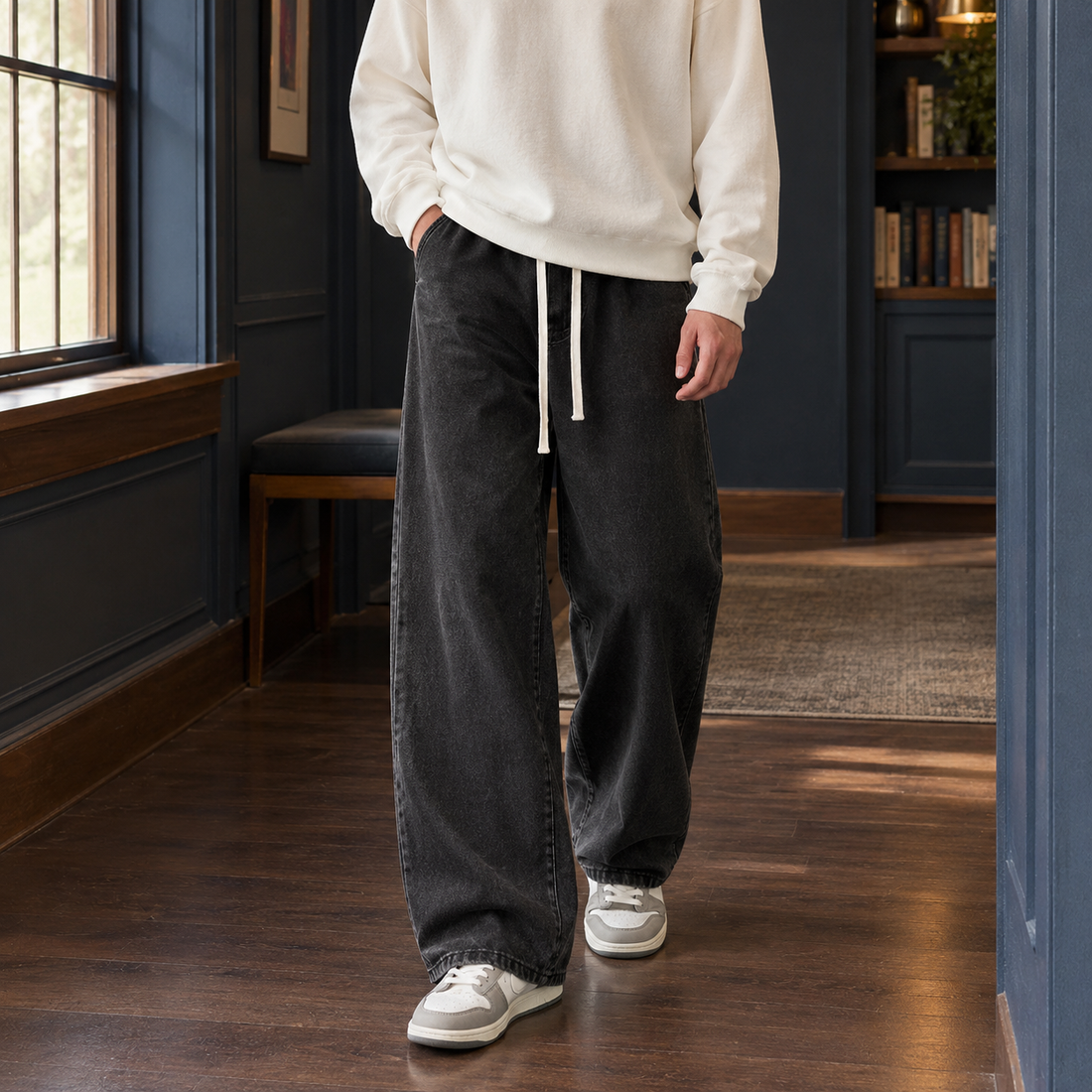 Austin Wide Leg Pants - Black