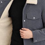 Merrick Contrast Collar Jacket - Lead Product Detail