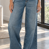 Gabrielle Wide Leg Jeans - Lead Product Detail