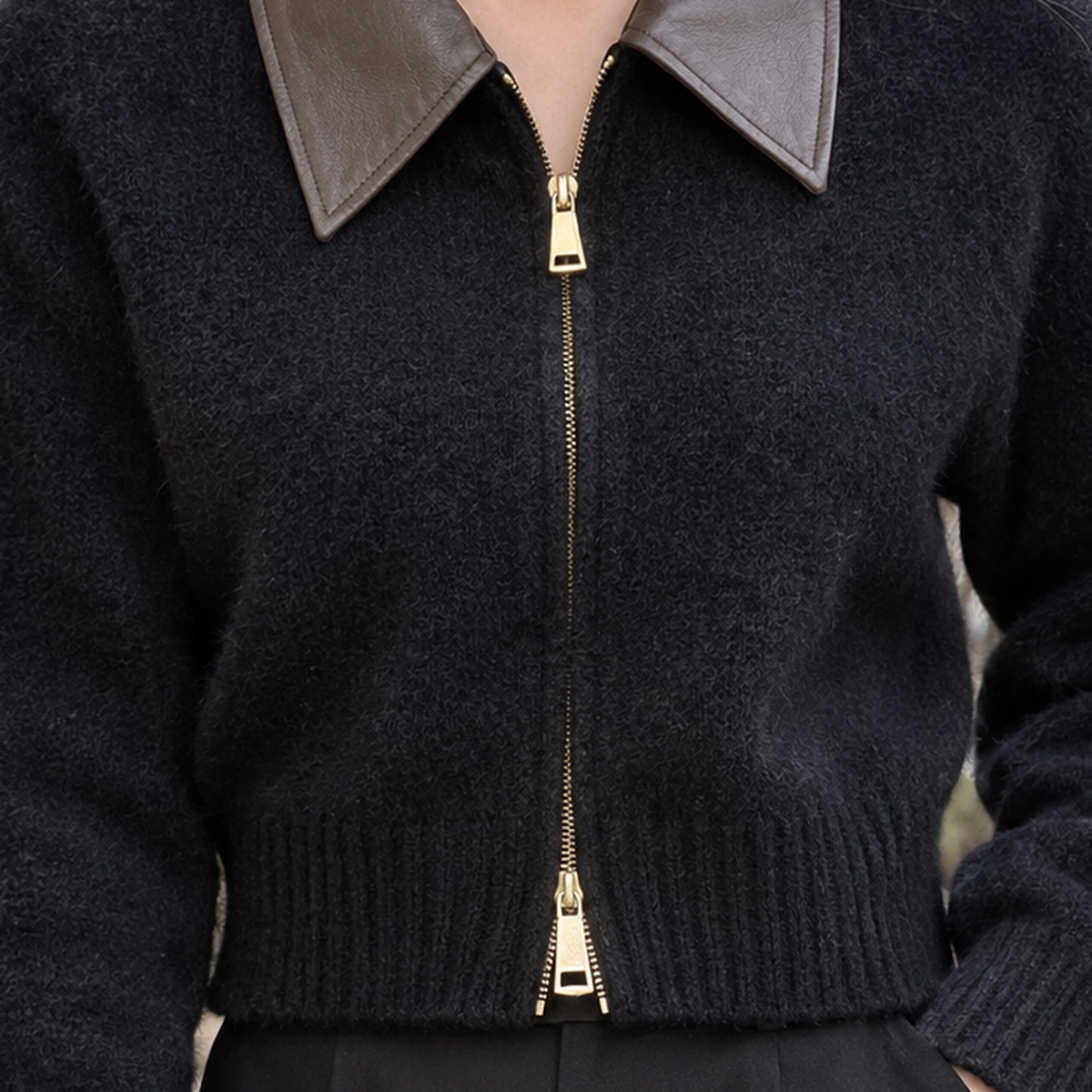 Giulia Collared Sweater - Lead Product Detail