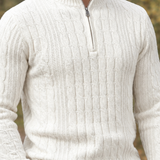 Octavian Cable Knit Sweater - Lead Product Detail