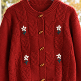 Sylvaine Embroidered Knit Cardigan - Lead Product Detail
