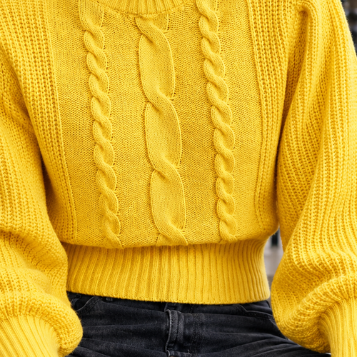 Alfred Cable Knit Sweater - Lead Product Detail