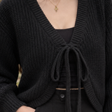 Elena Tie-Front Cardigan - Lead Product Detail