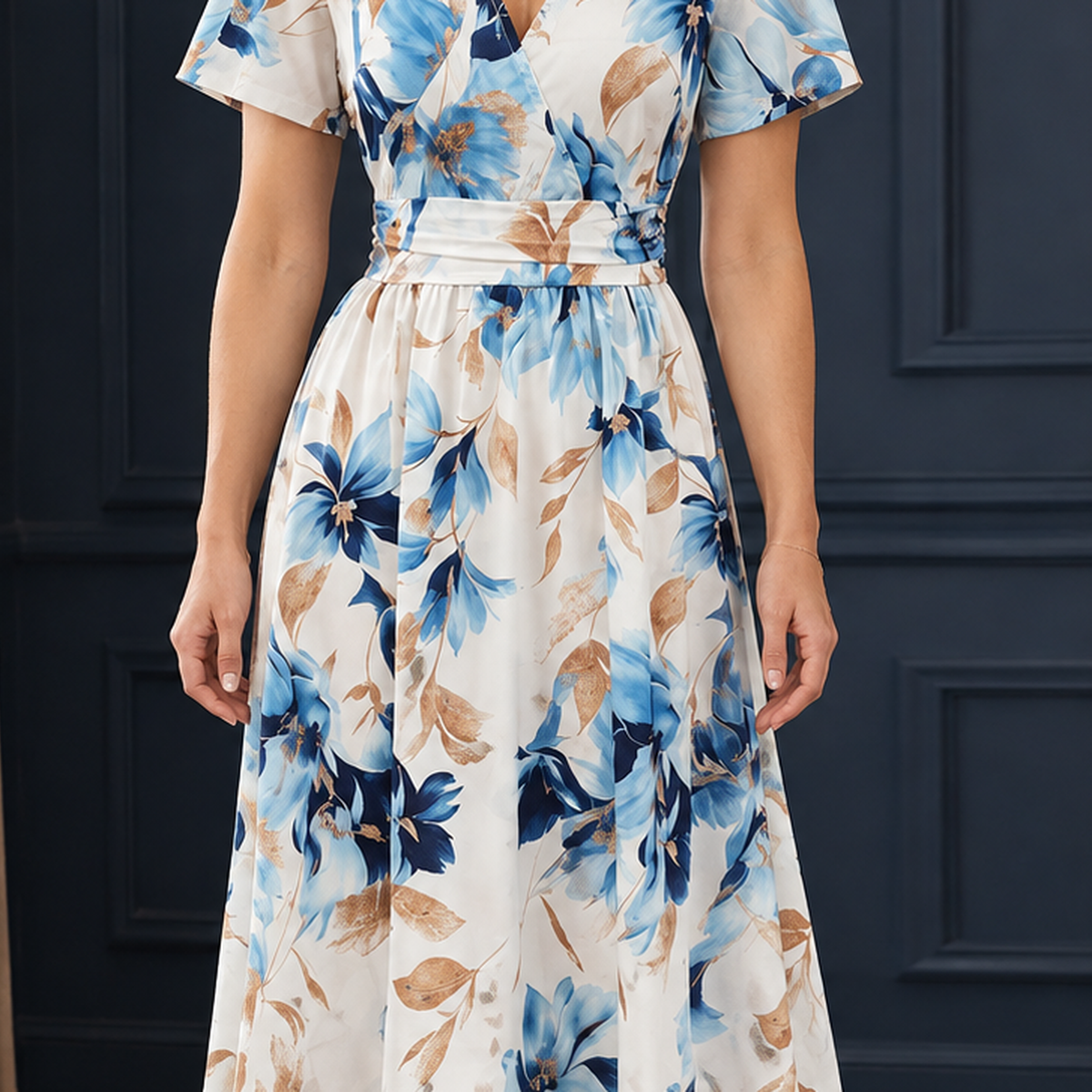 Fleur Floral Midi Dress - Lead Product Detail