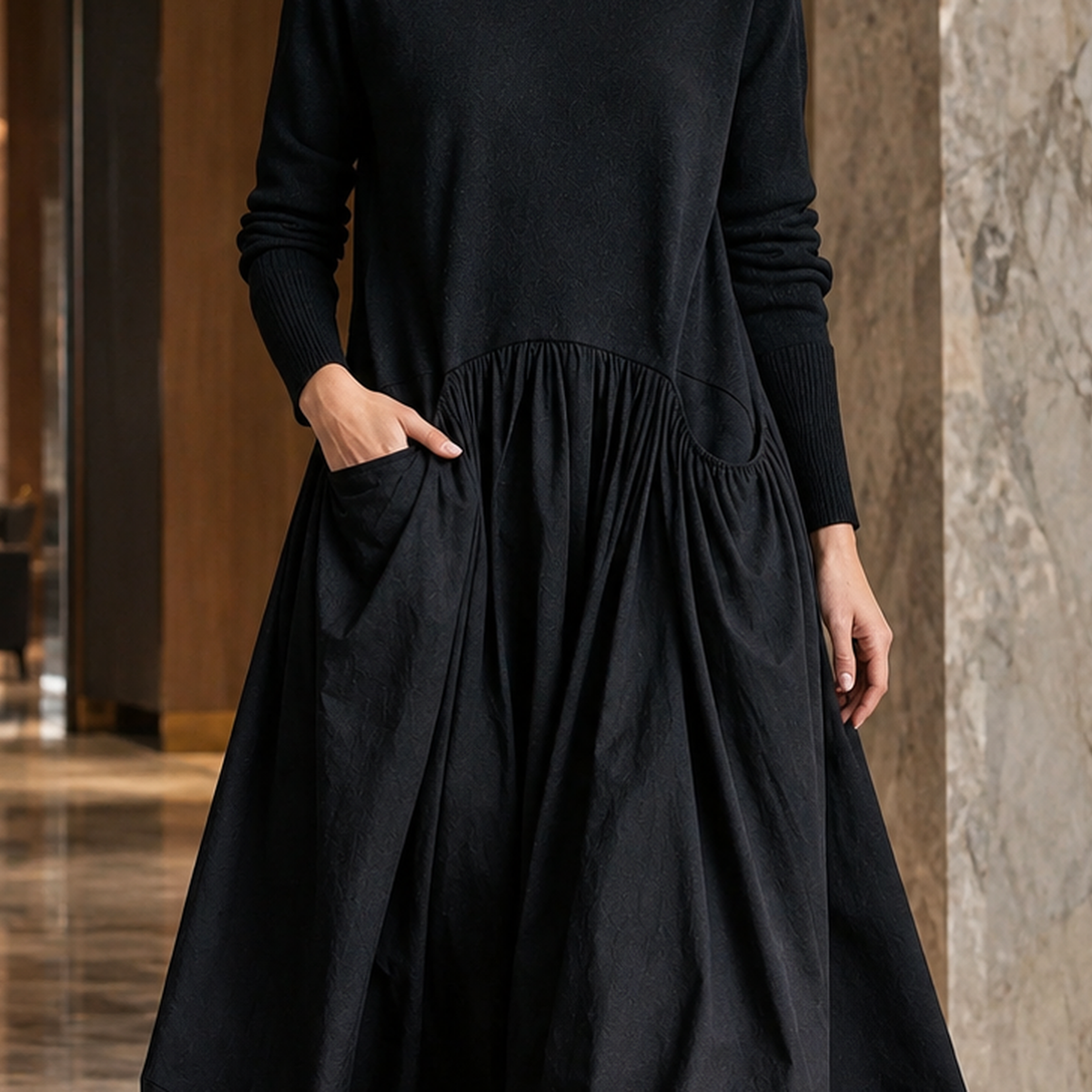 Letitia Cocoon Hem Dress - Lead Product Detail