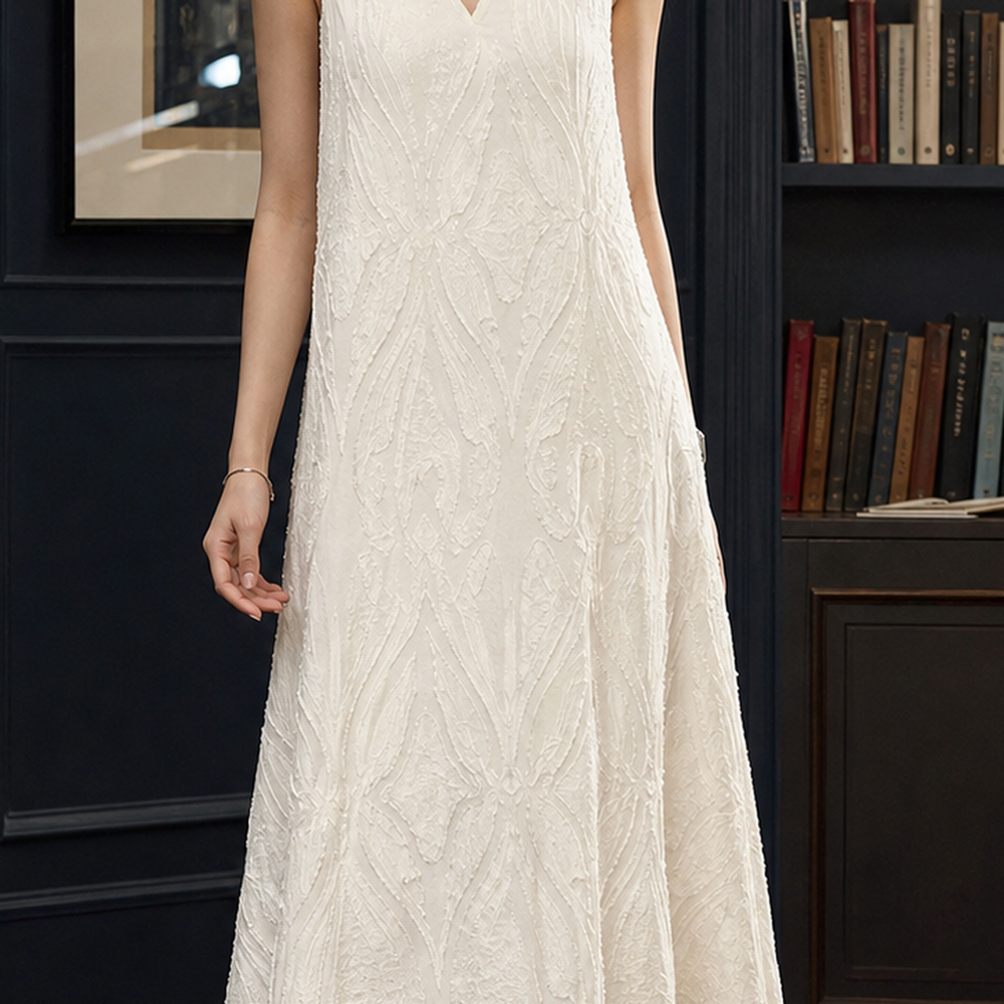 Cordelia Textured Maxi Dress - Lead Product Detail