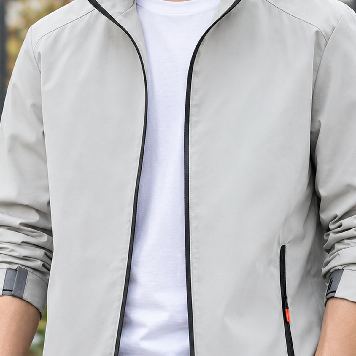 Simeon Zip Jacket - Lead Product Detail