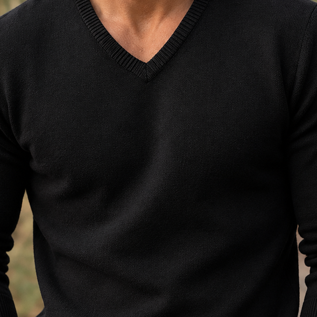 Maximilian V Neck Sweater - Lead Product Detail