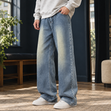 Nathaniel Wide Leg Jeans - Retro Blue Xk