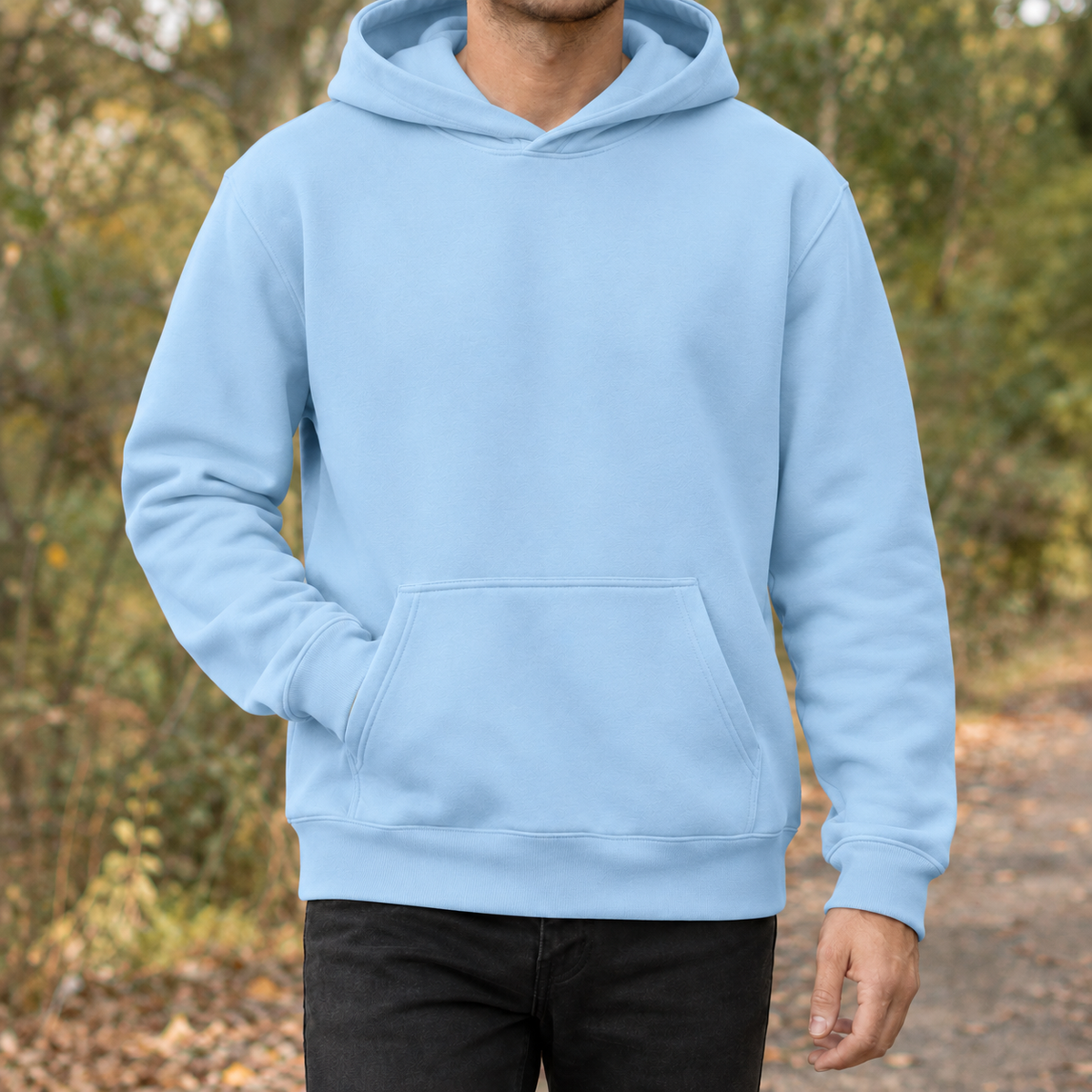 Lucian Pullover Hoodie - Light Blue