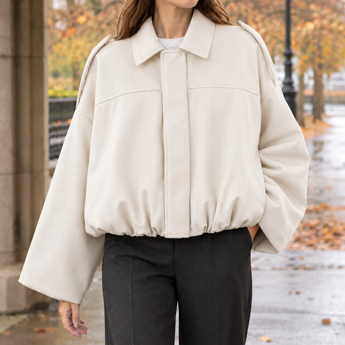 Kiera Batwing Jacket - Off White