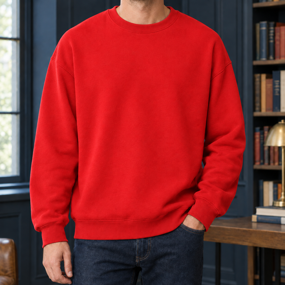 Wyatt Crewneck Sweater - Red