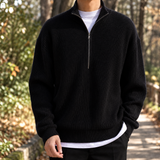 Patrick Ribbed Cardigan - Black