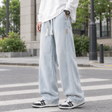 Ignatius Wide Leg Pants - Light Blue