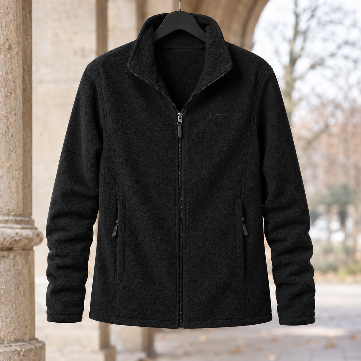 Hadrian Fleece Jacket - Black