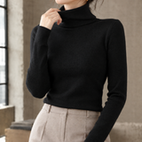 Ilaria Slim Fit Turtleneck - Black