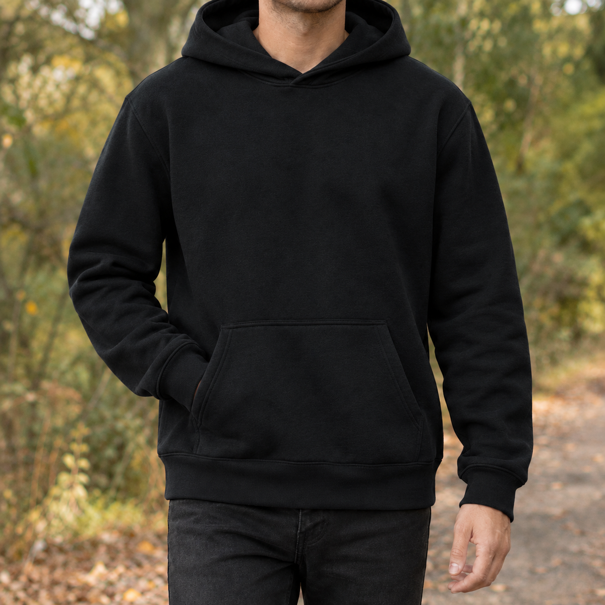 Lucian Pullover Hoodie - Black Sweat