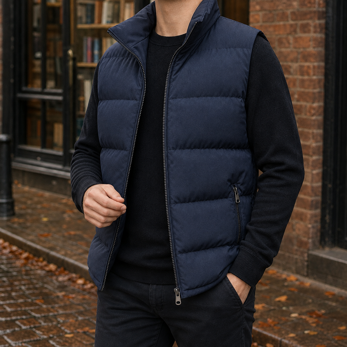 Calvin Puffer Jacket - Dark Blue