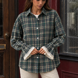 Selena Plaid Shirt - Green