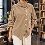 Hallie Asymmetric Jacket - Khaki