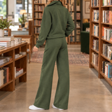 Sharon Wide Leg Set - Military Green