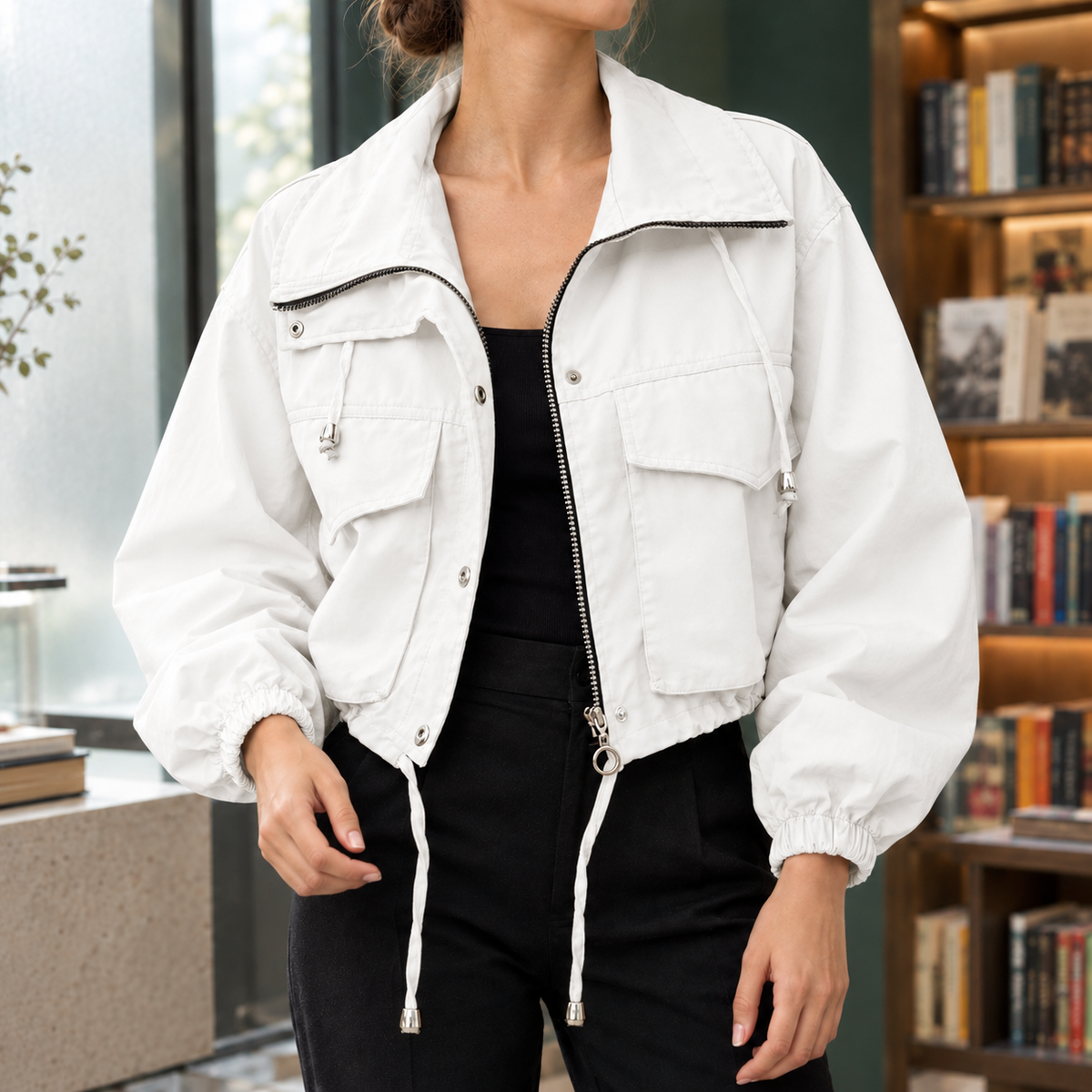 Isabella Utility Jacket - White