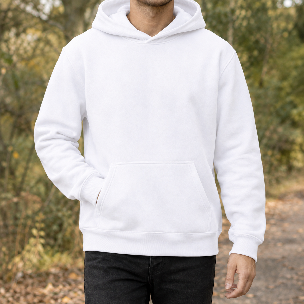 Lucian Pullover Hoodie - White