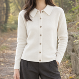 Leonie Cashmere Cardigan - Ivory