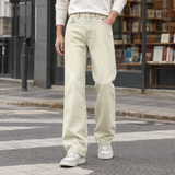 Thomas Straight Leg Jeans - Mud Yellow