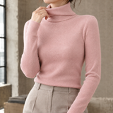 Ilaria Slim Fit Turtleneck - Pink